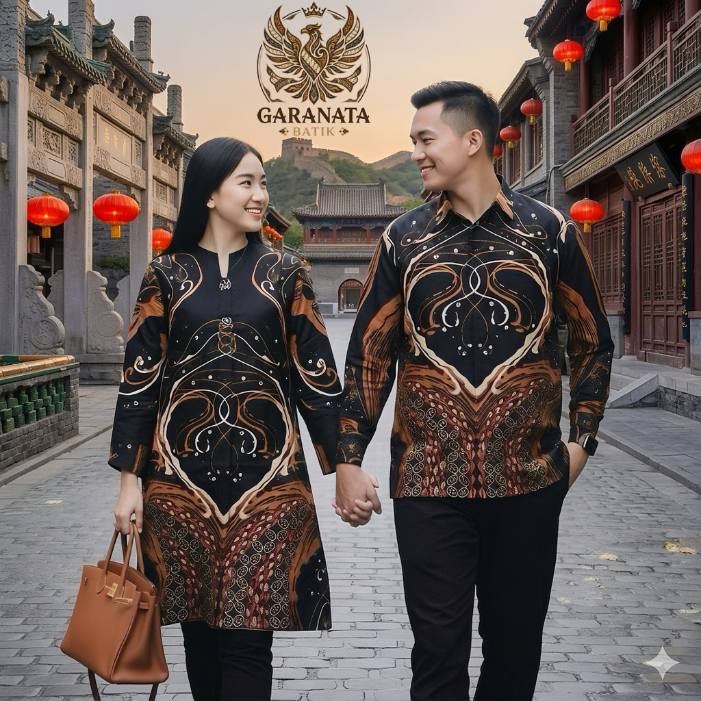 MAHEN BATIK SUTRA DOBBY SUPER PREMIUM (Kemeja PRIA/Tunik WANITA) - Reguler Fit Dobby Batik Solo Prem