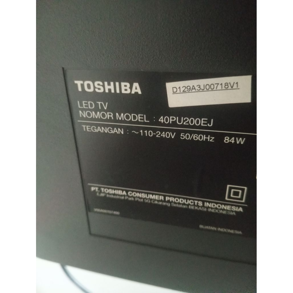 Panel layar Tv LED Toshiba 40 inch original