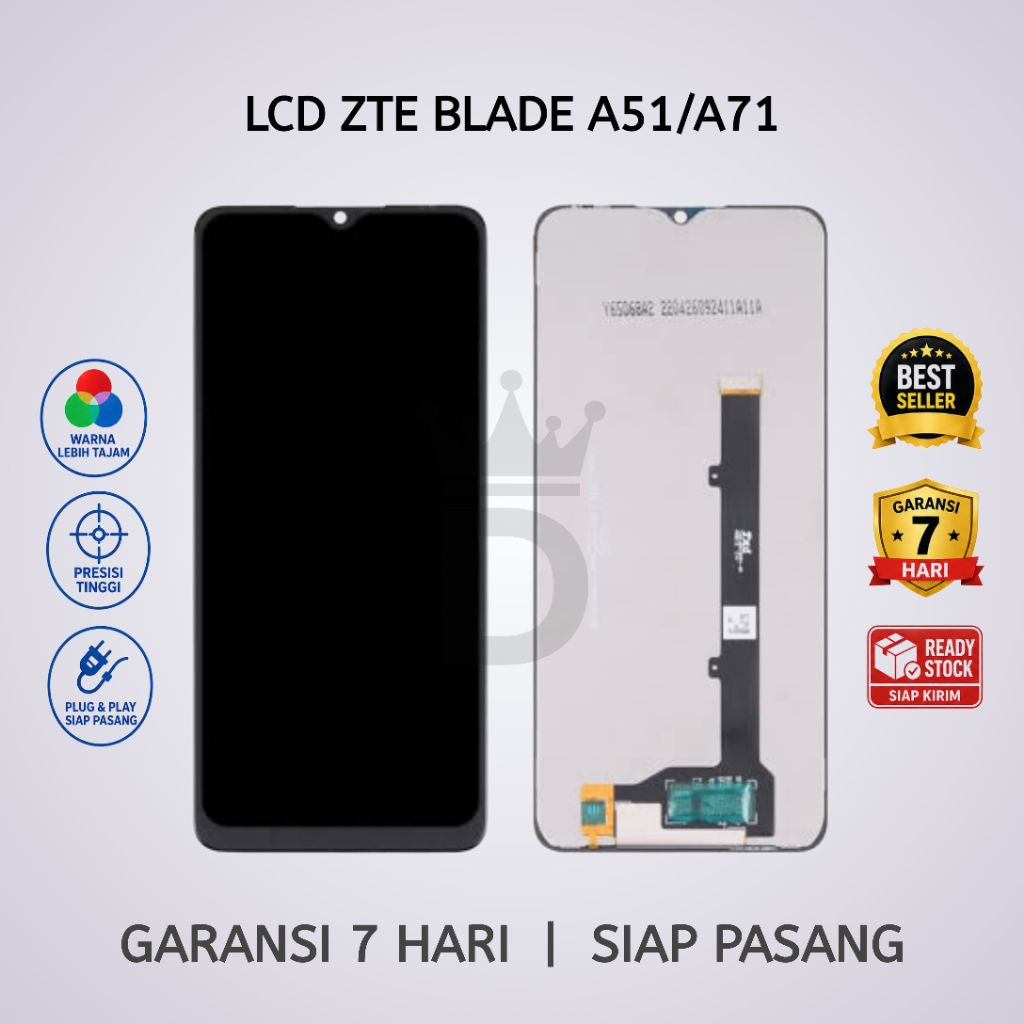 LCD TOUCHSCREEN ZTE BLADE A51/A71 FULLSET