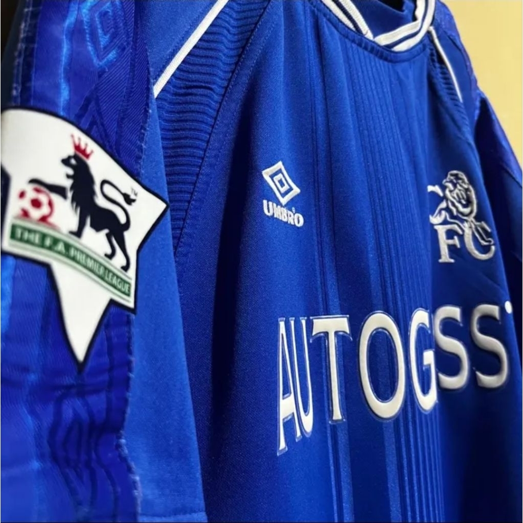 RARE ORIGINAL AUTHENTIC VINTAGE JERSEY CHELSEA SEASON 1999/00 SHIRT FOOTBALL SOCCER #31 WEAH SIZE XL