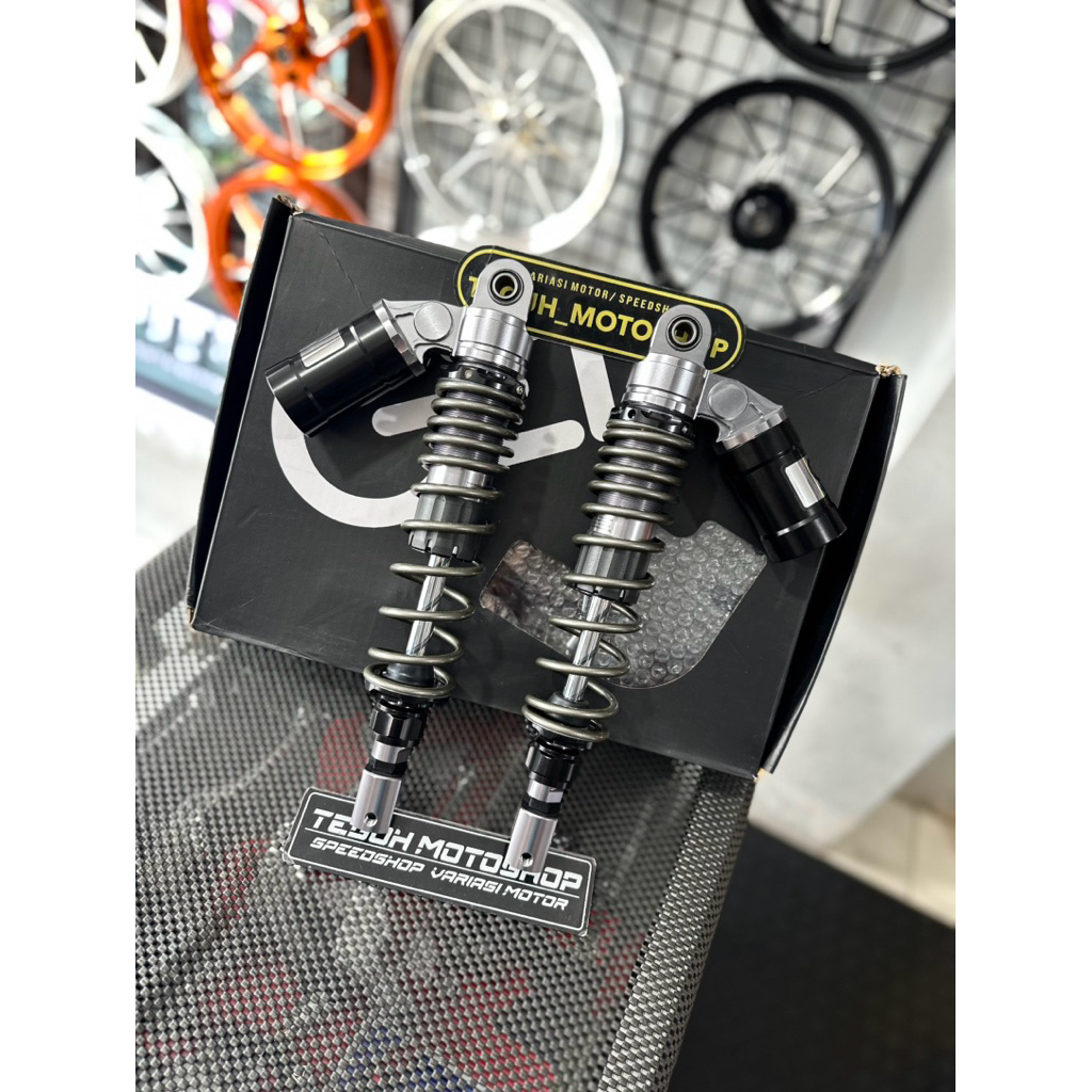 SHOCK GEN GENESIS TA-55L ADJUSTABEL SHOCK 340MM NMAX OLD 350MM PCX 150 360MM PCX 160 XMAX BLACK TITA