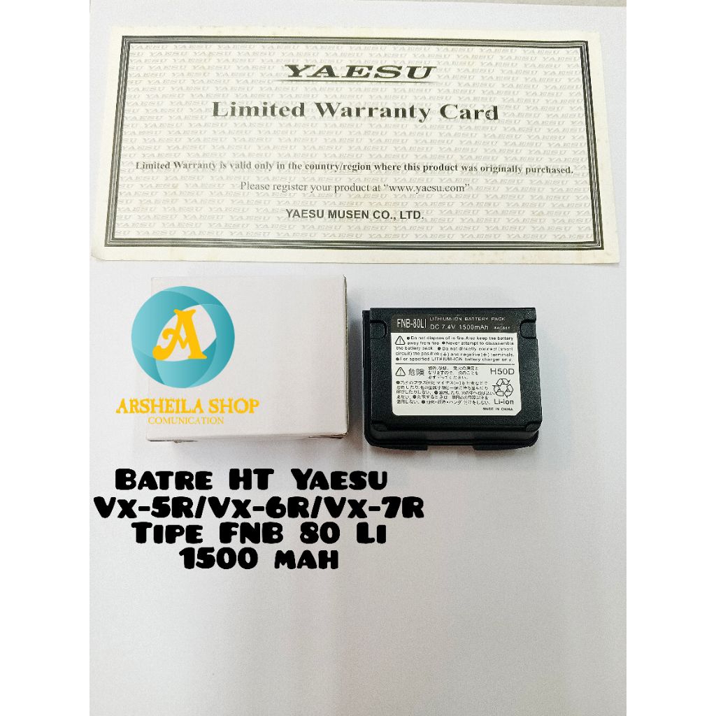 Batre Ht Yaesu FNB 80 Li Yaesu Vx 5r Vx 6r Vx 7r