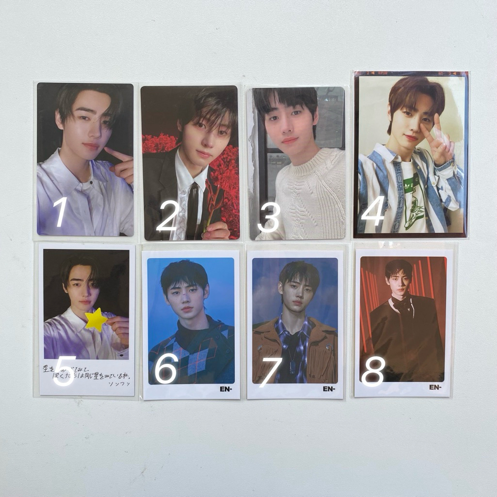 PC SUNGHOON ENHYPEN OFFICIAL PHOTOCARD ALBUM SUNOO HEESEUNG JAY JAKE JUNGWON NIKI YOU YOI JAPAN SOLO