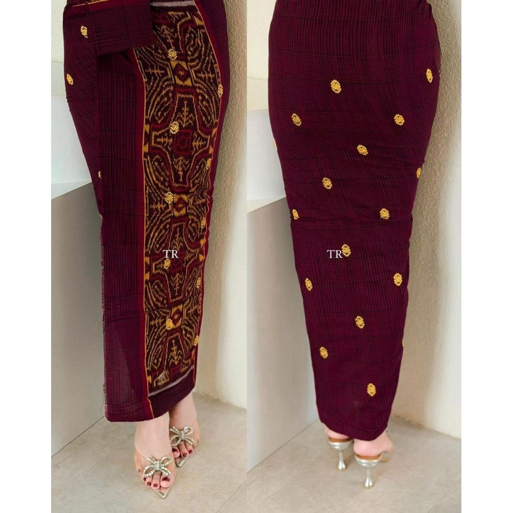Ready Kain ENDEK Tenun dobol Tretes Set Selendang / kamen Bali lembaran / kamen Tenun dobol