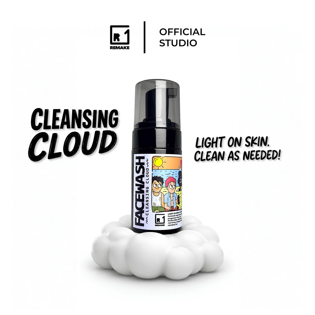 REMAKE Cleansing Cloud PDRN Niacinamide Facial Foam 100gr