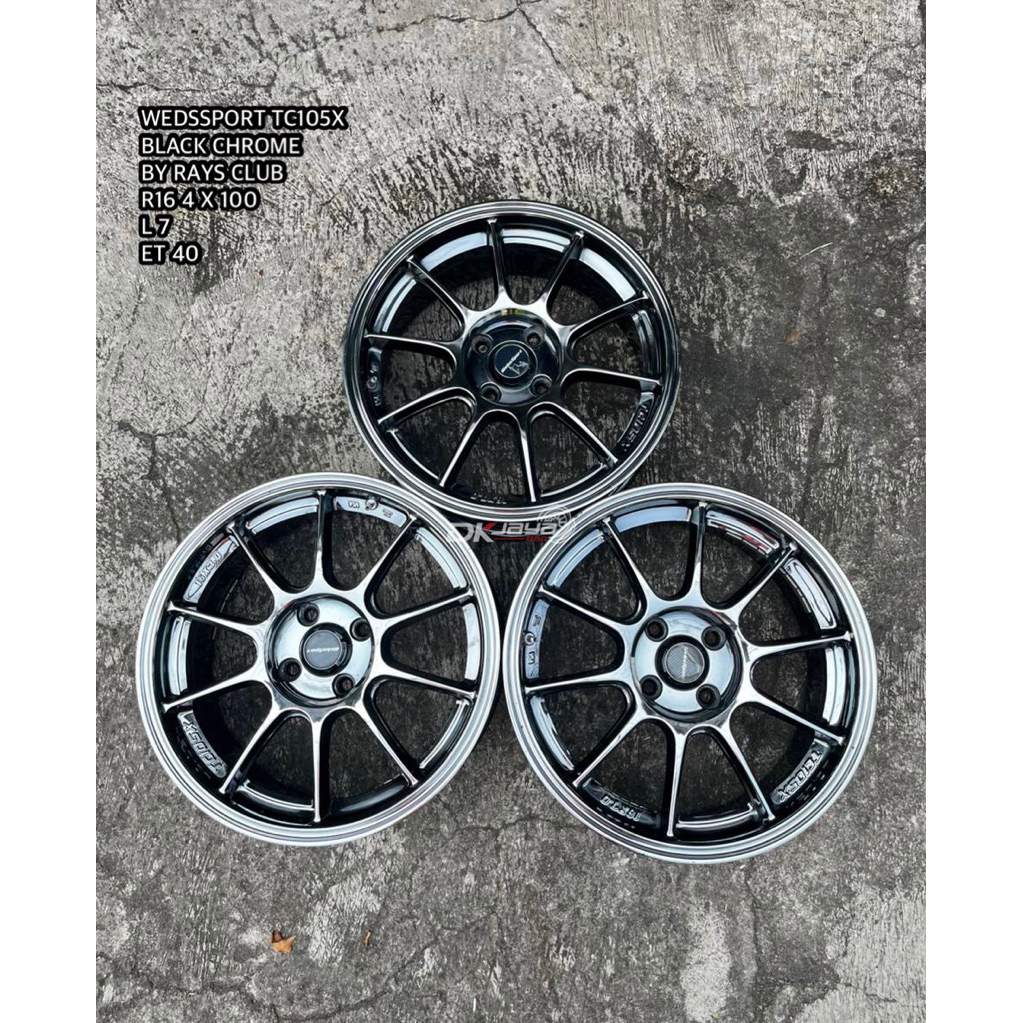 VELG BIJIAN TC105X BLACK CHROME R16 4x100