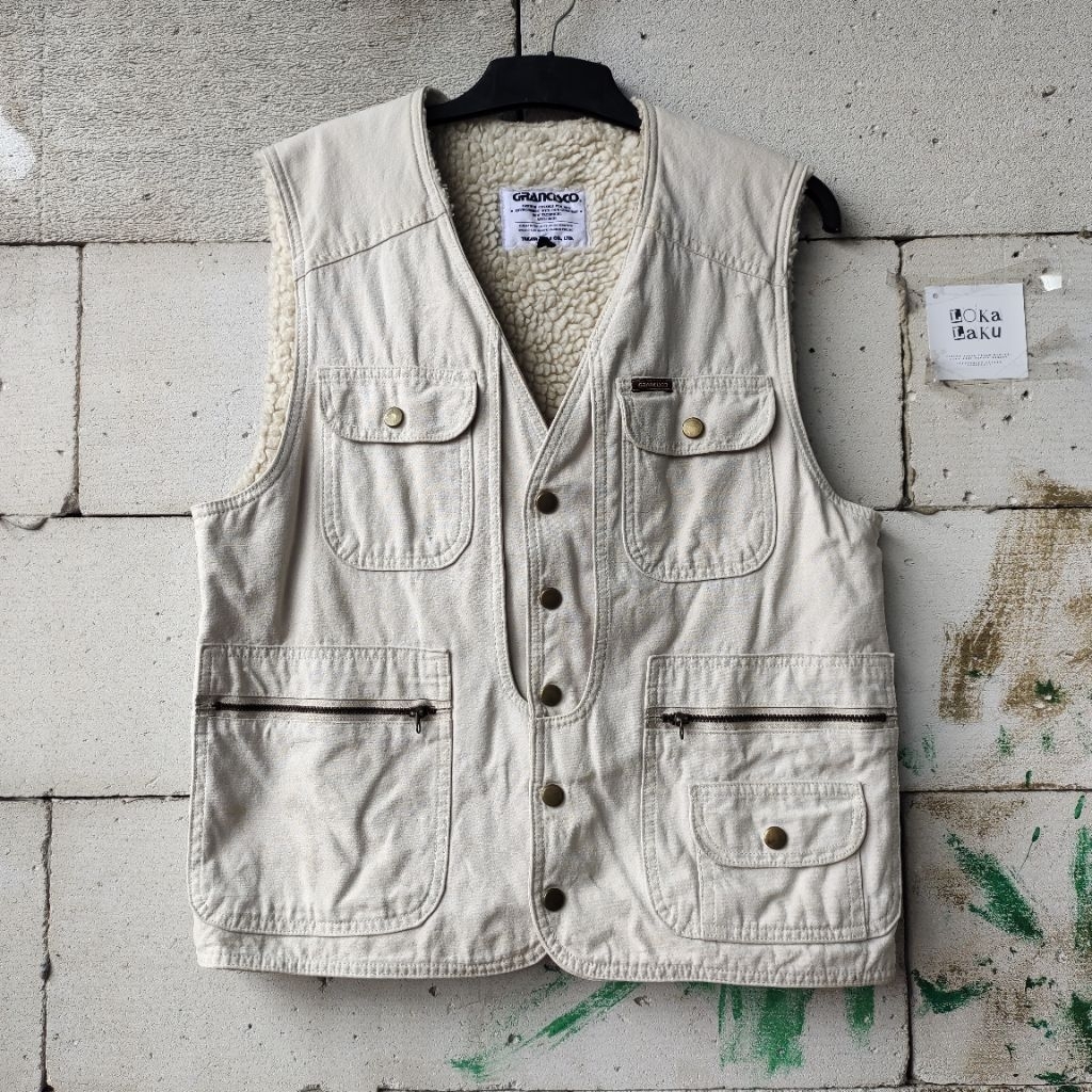 Grancisco Vest Rompi Taktikal Casual Tebal