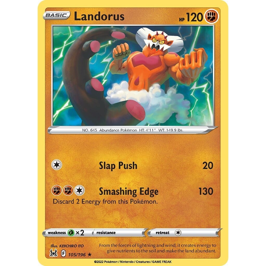 Tcg Pokemon Landorus LOG 2022 Eng