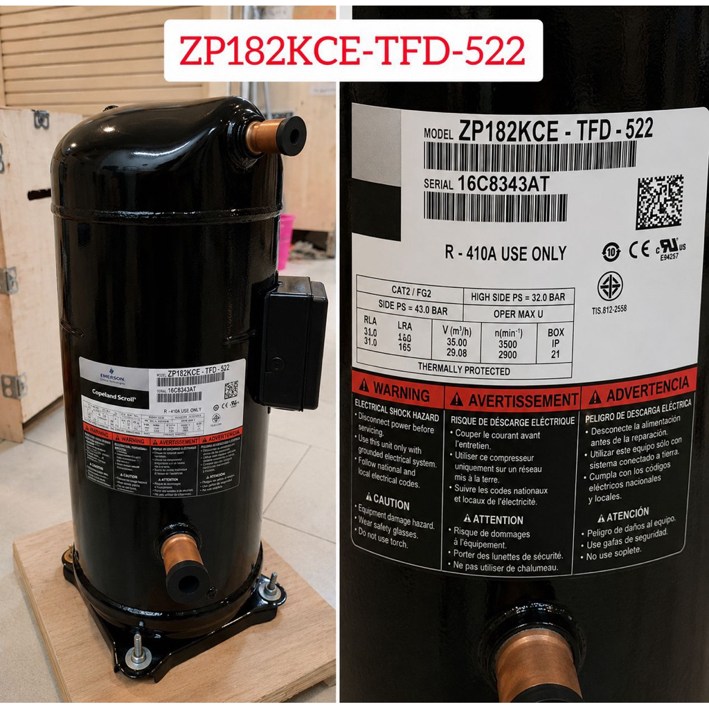 Compressor Copeland ZP182KCE-TFD-522 / Kompresor ZP182KCE-TFD-522