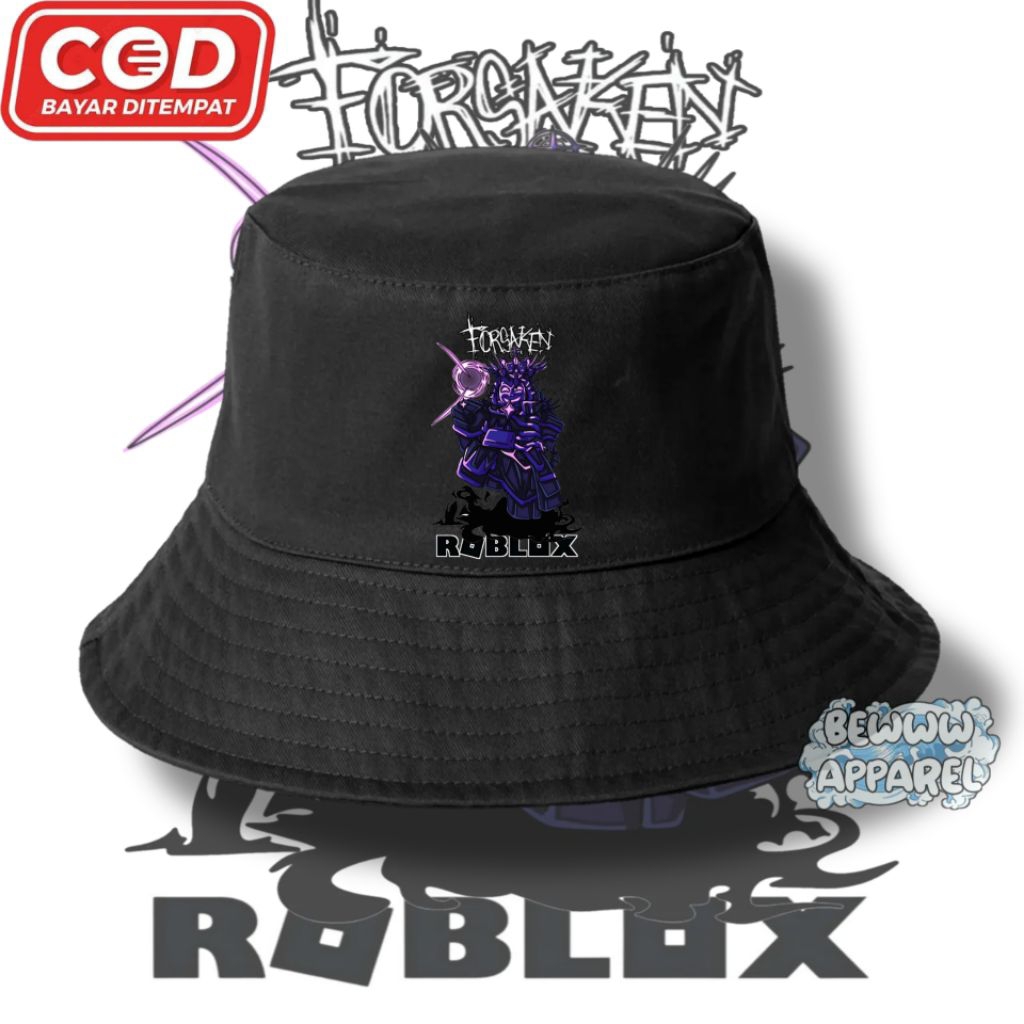 Topi Bucket  Roblox Forsaken / Topi Anak Roblox Forsaken