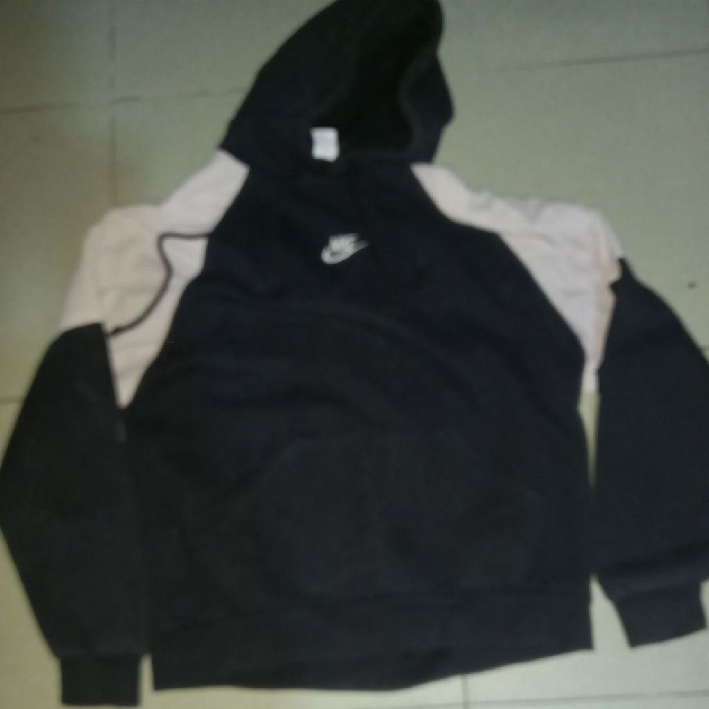 hoodie nike center logo bordir