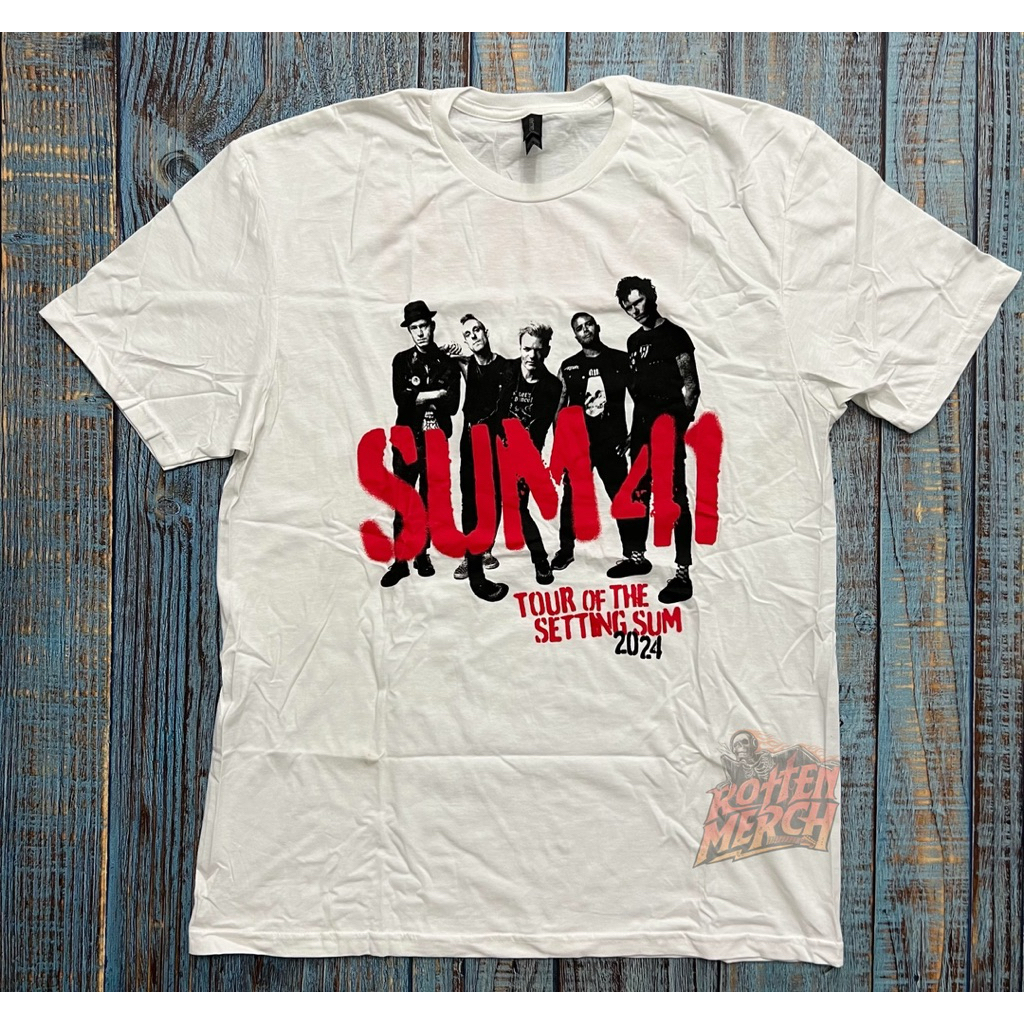 Kaos T-Shirt Band Sum 41 - Grid European Tour 2024 Official Merchandise