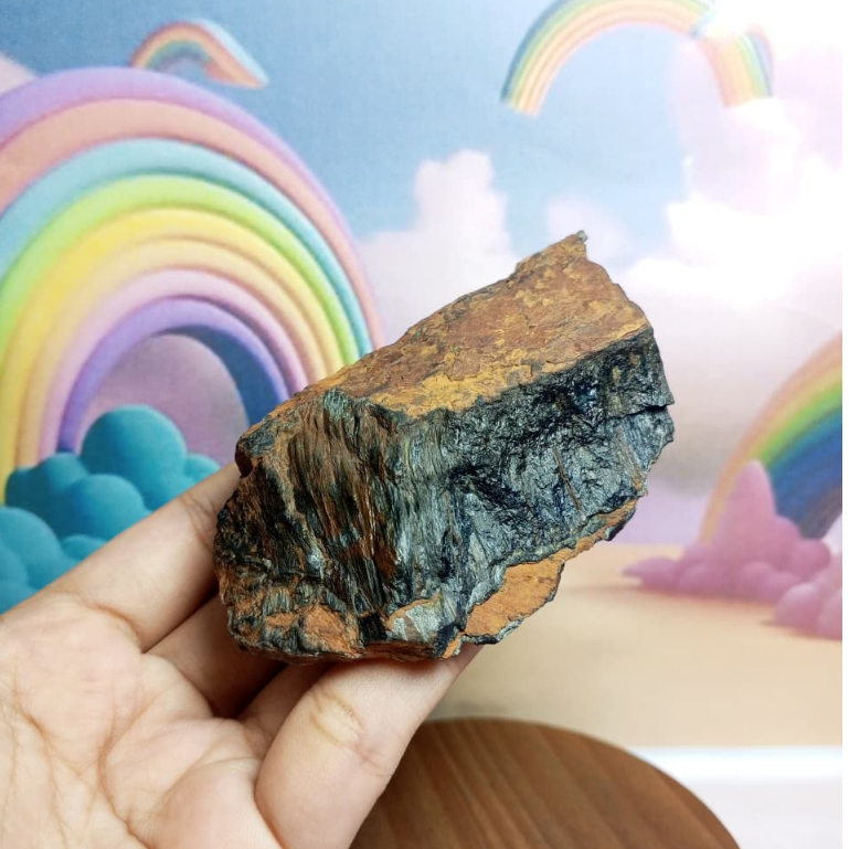 Natural  Blue Tiger Eye Rough (2) Asli Batu Alam