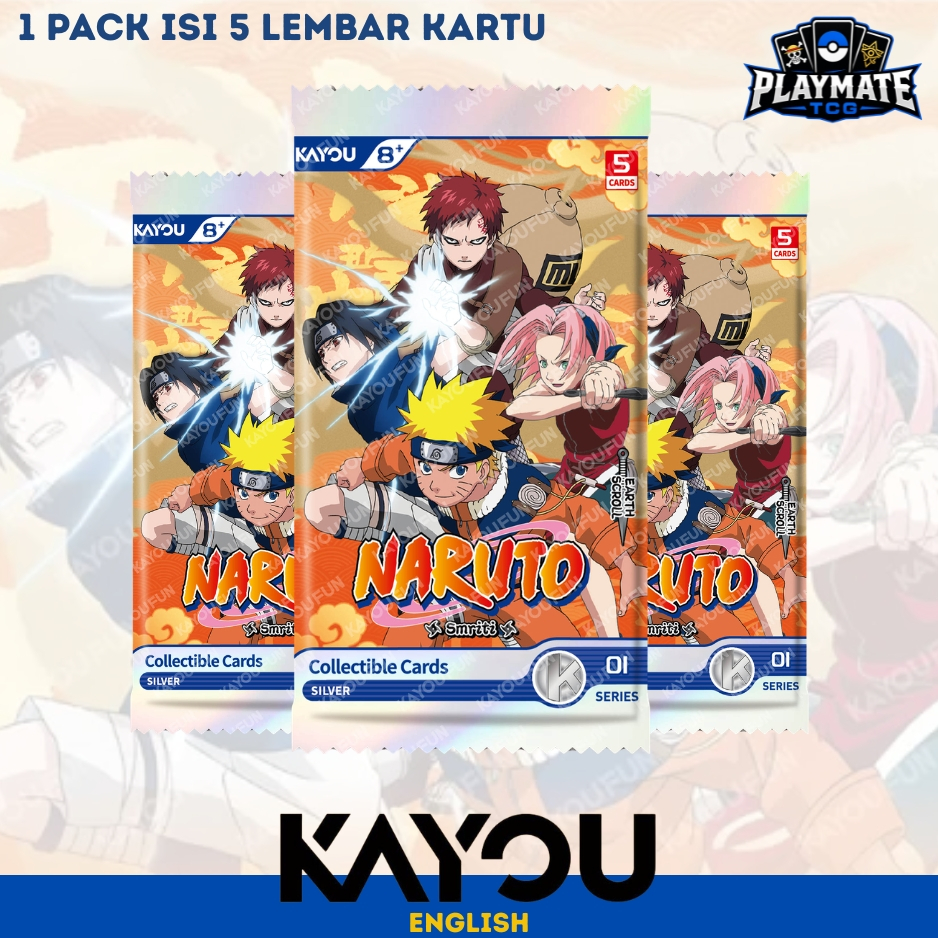 Kayou Collectible Cards Naruto Smriti T2W1 Booster Pack Original