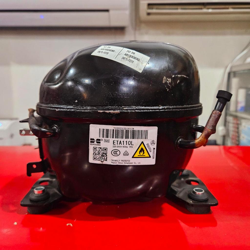 KOMPRESOR 1/3PK UNTUK BOX FRESER 300L POLYTRON PCF 318 REFRIGERANT R600A TYPE ETA110L Kulkas CABUTAN