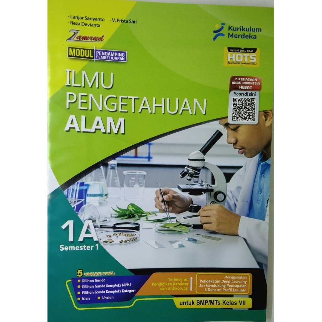 LKS SMP MTS IPA  KELAS 7 8 9 SEMESTER 1 KURIKULUM MERDEKA