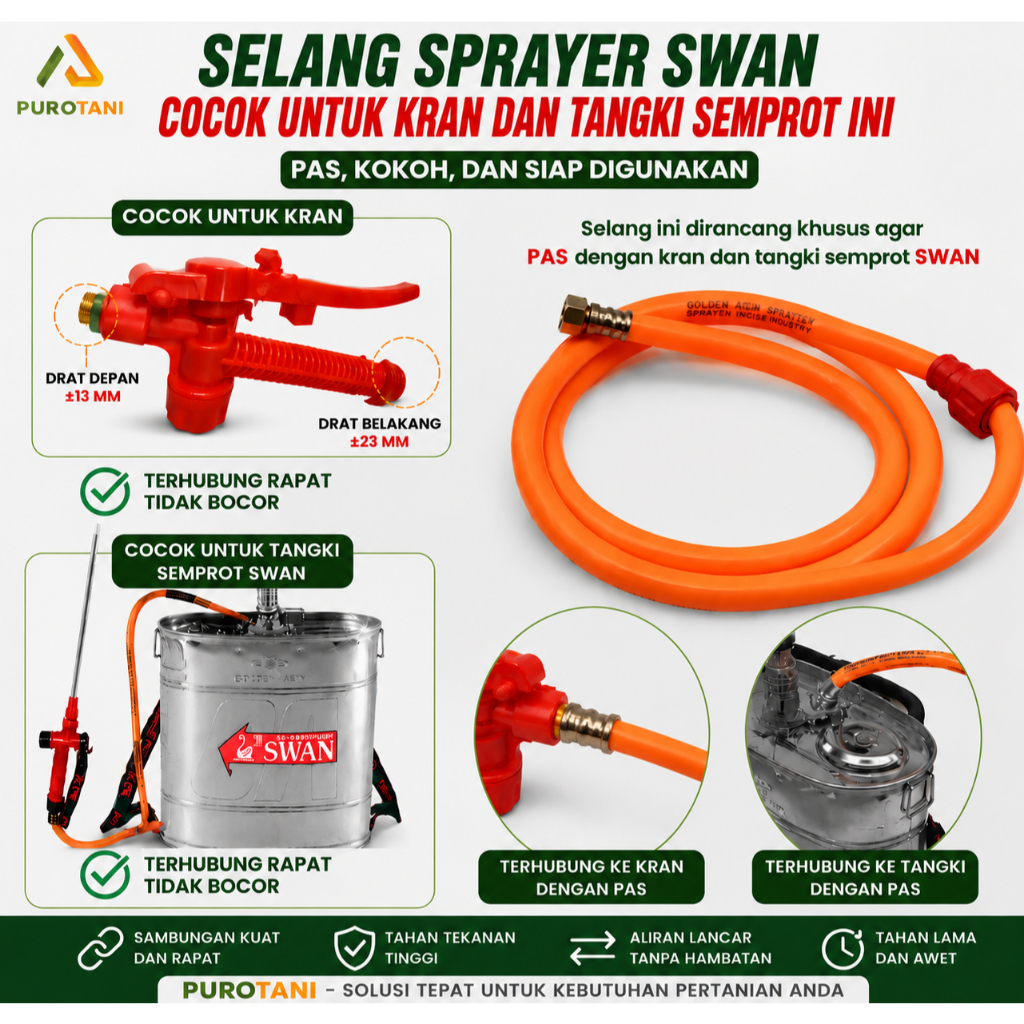 Selang Sprayer Hama Swan manual Elektrik