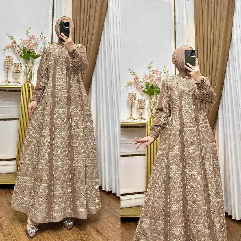 Gamis Katbol.ori Premiyum Terbaru / Gamis Katun Bordir Terkini / Gamis Pesta Mewah