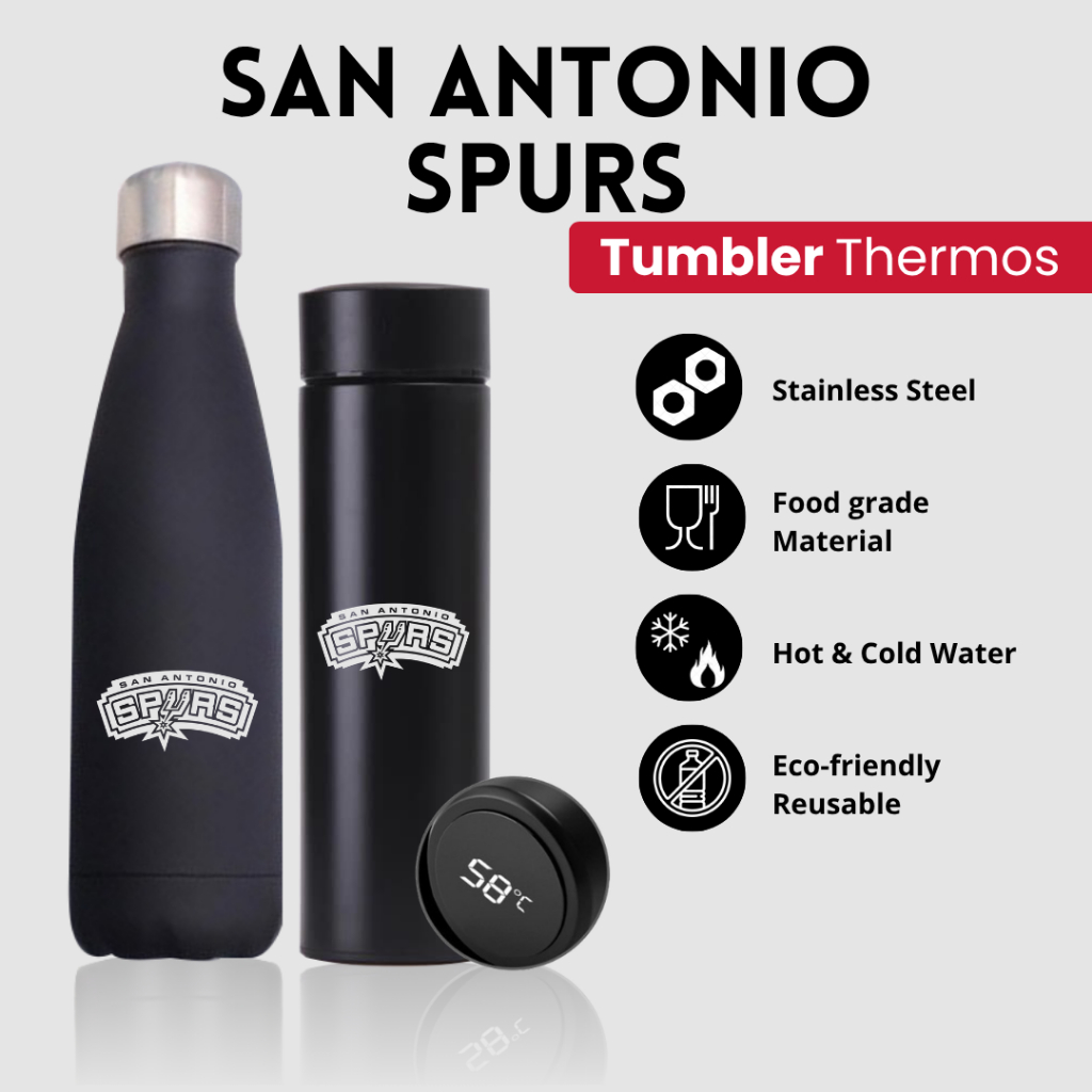 SAN ANTONIO SPURS - TUMBLER TERMOS CUSTOM DESAIN LOGO SAN ANTONIO SPURS