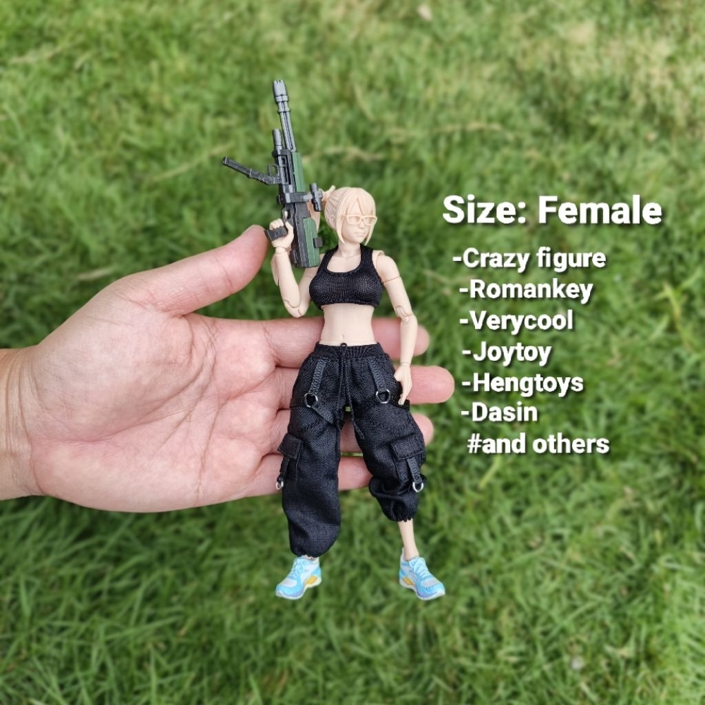 kitbash 1/12 Female Suit T-05 (2 item) (tanktop+pants) (Crazy figure -Romankey -Joytoy -Hengtoys -Da