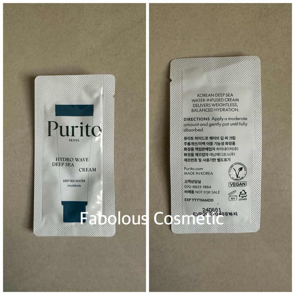 FABOLOUS- PURITO Hydro Wave Deep Sea Cream Sample Size