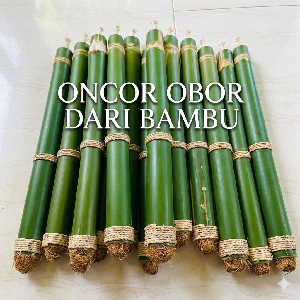 Obor bambu/obor pawai/obor camping/obor api+sumbu cod