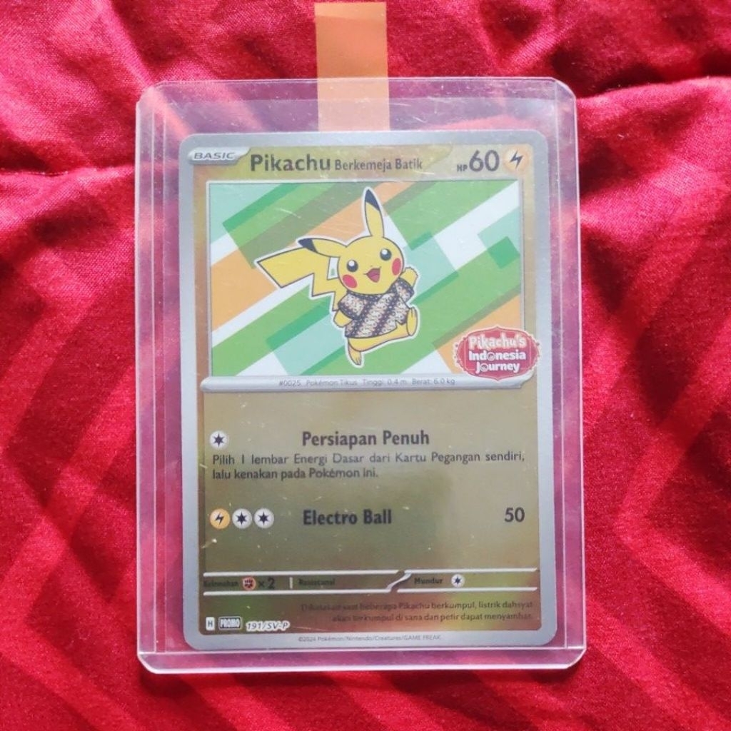 Pikachu Berkemeja Batik Reverse Holo 191/SV-P ID