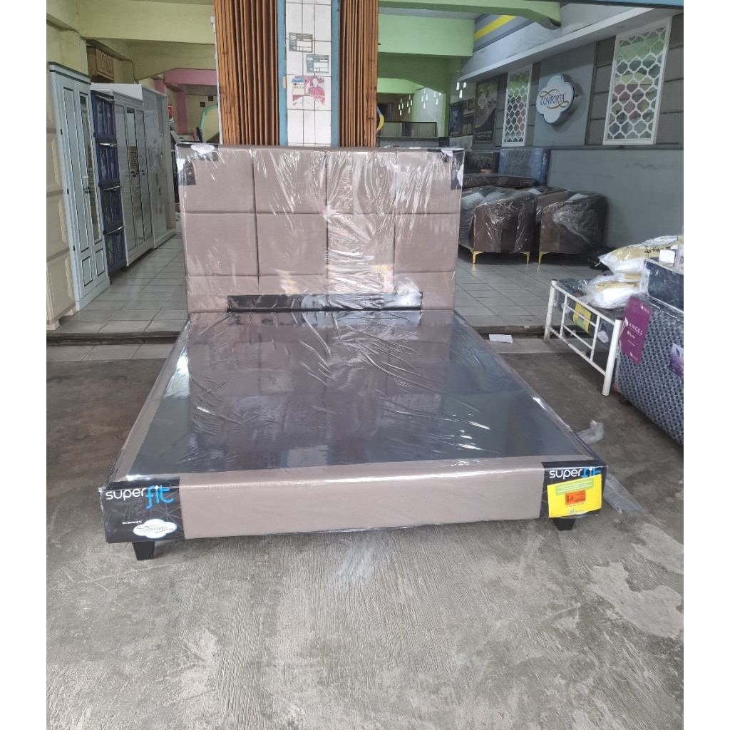 dipan divan ranjang tempat tidur springbed matrix comforta - superfit 200x200 180x200 160x200 120x20