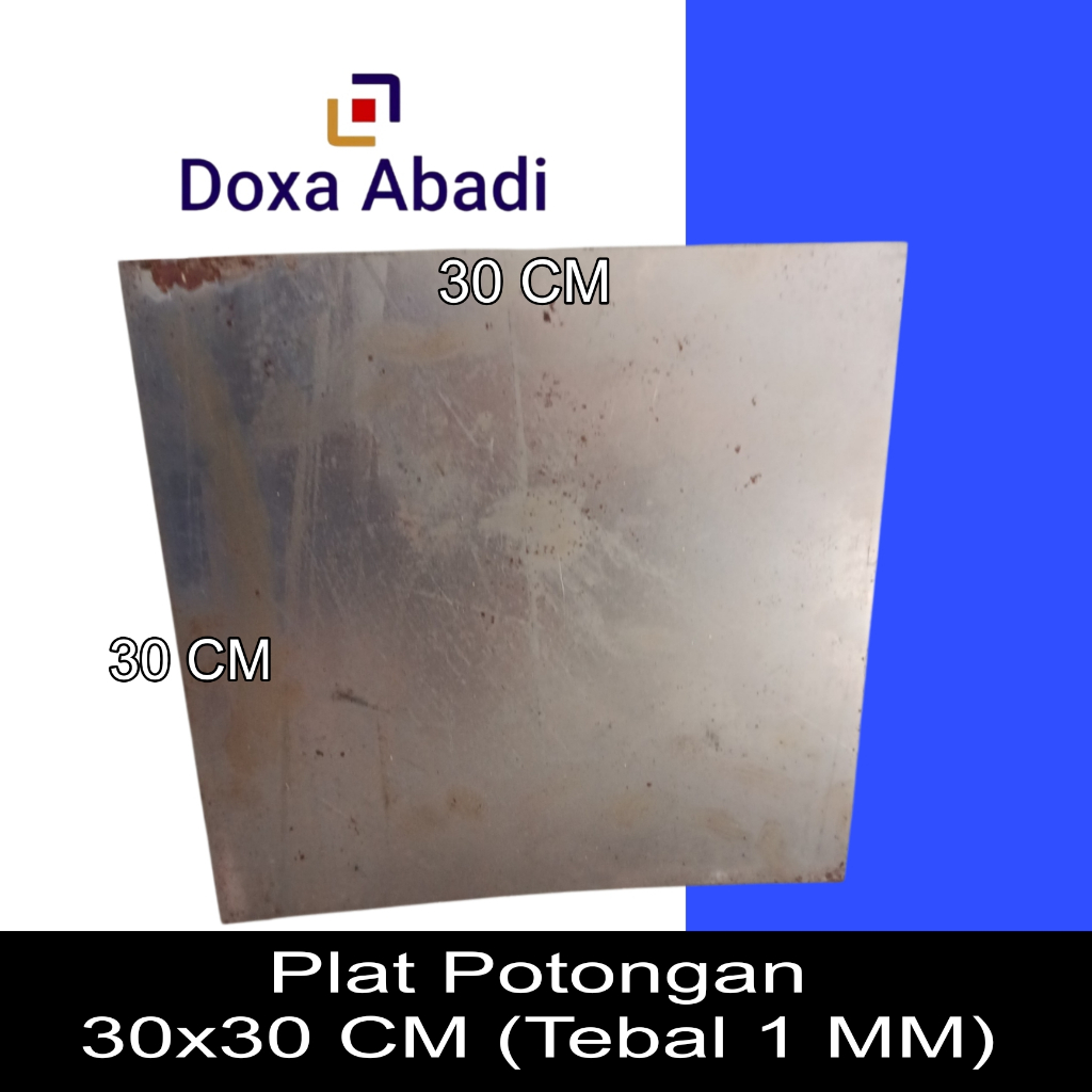 BESI PLAT POTONGAN 30X30 CM CM TEBAL 1 MM | PLAT BESI POTONGAN 1 MM | PLAT BESI KOTAK 30 CM X 30 CM 
