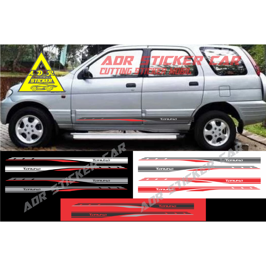 terbaru sticker mobil taruna cutting stiker body samping mobil daihatsu taruna