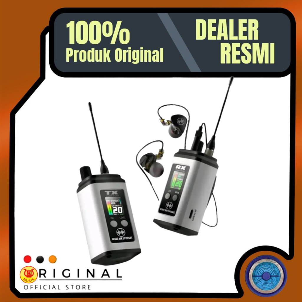 Wave Air 3 Pocket, Set In Ear Monitor Receiver & Transmitter