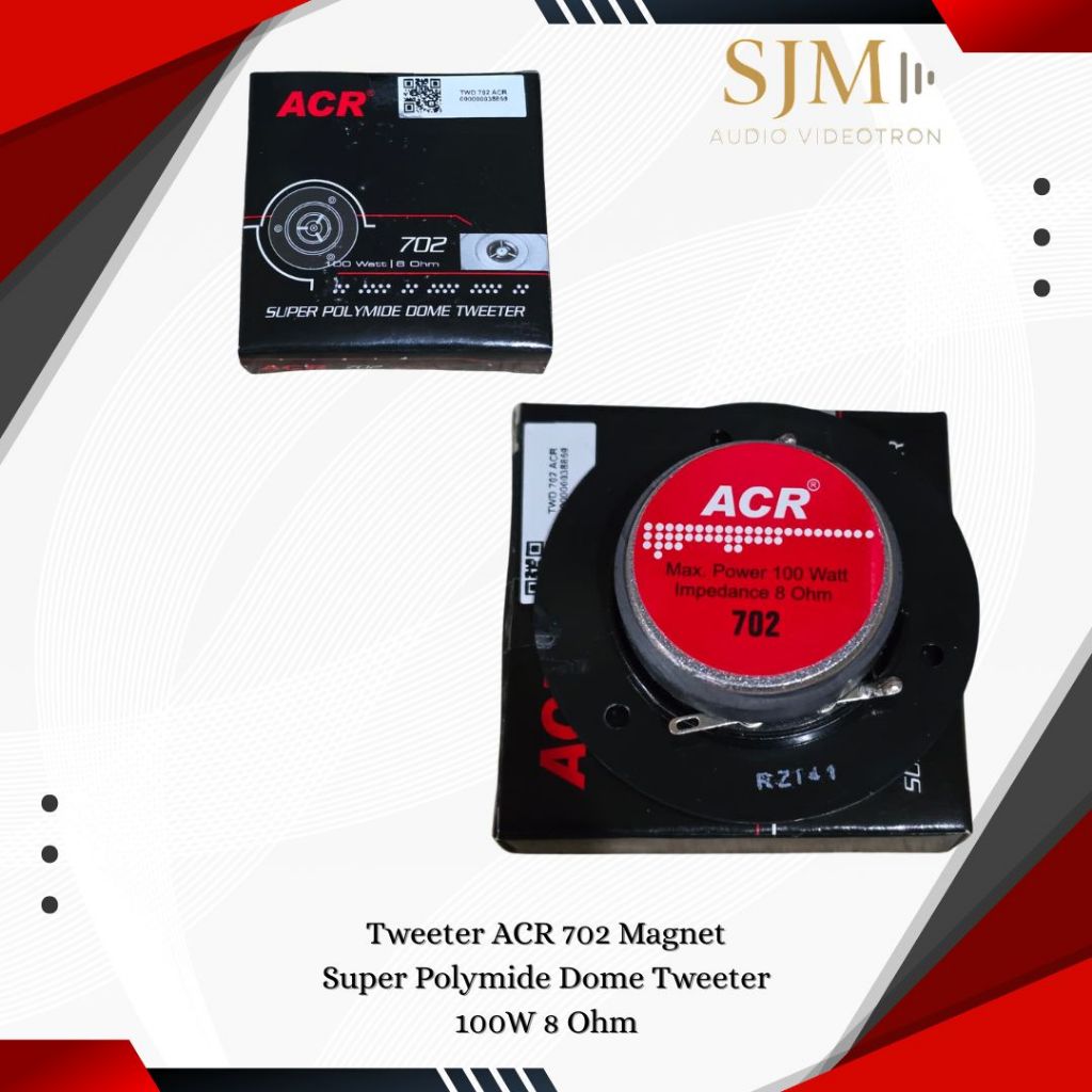 Tweeter ACR 702 Magnet Super Polymide Dome Tweeter 100W 8 Ohm