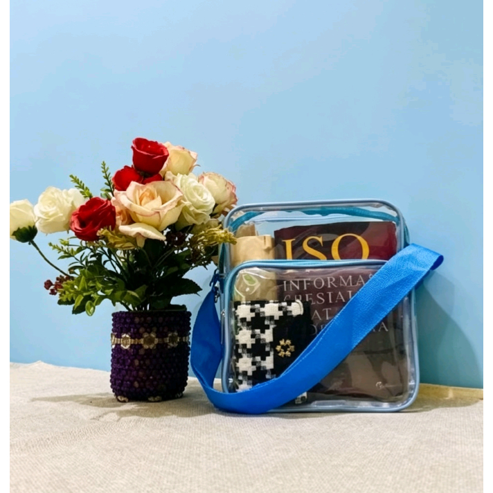 Tas Selempang Bening Transparan - Tas Serbaguna  & Elegan Bening Tebal dan Awet