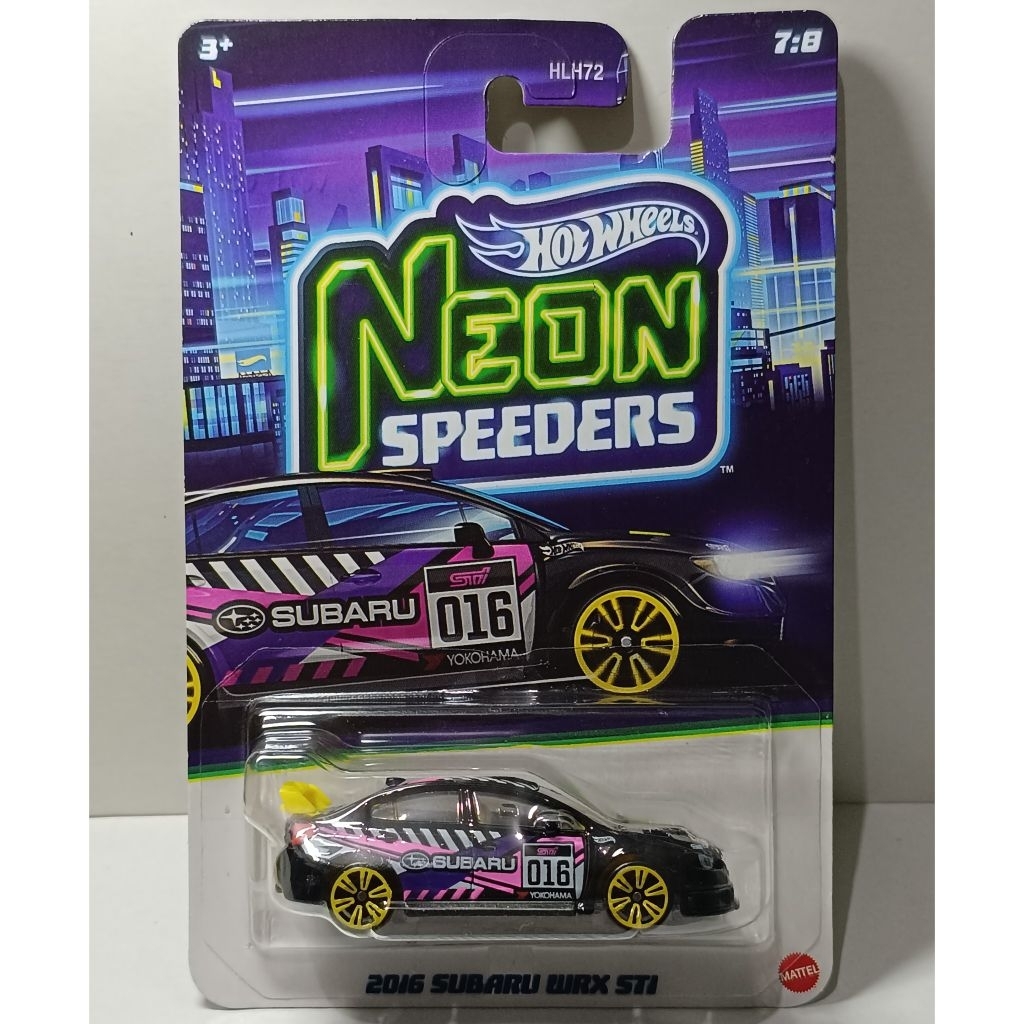 HOT WHEELS NEON SPEEDERS 2016 SUBARU WRX STI