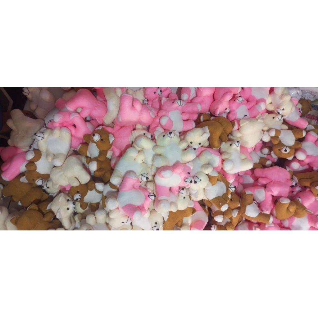 boneka Teddy bear isi 20 ukuran 13 cm