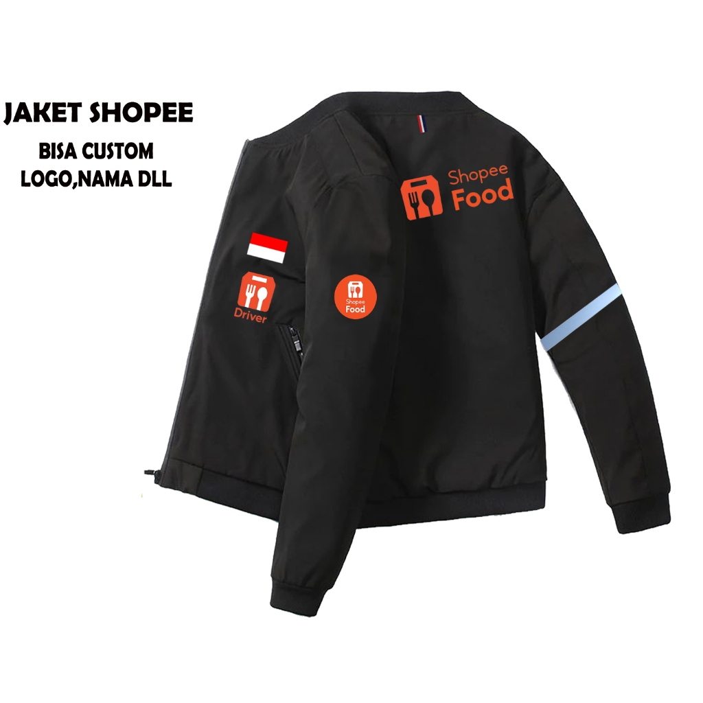 Jaket Shopee | Jaket Driver ShopeeFood | Jaket Ojol Online Shopee