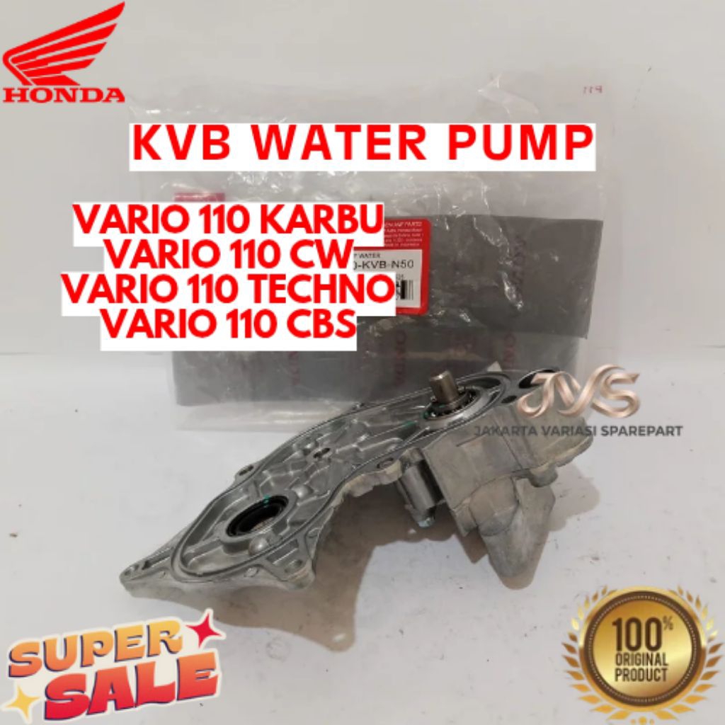 WATER PUMP KODE KVB, WATER PUMP VARIO 110 KARBU, WATER PUMP VARIO 110 CW, WATER PUMP VARIO 110 TECHN