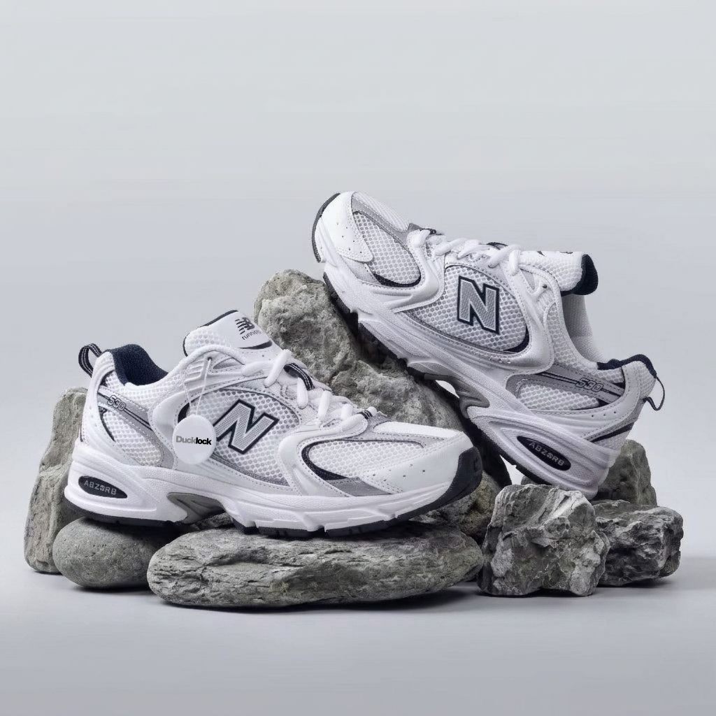 New Balance 530 White Silver Navy Indigo