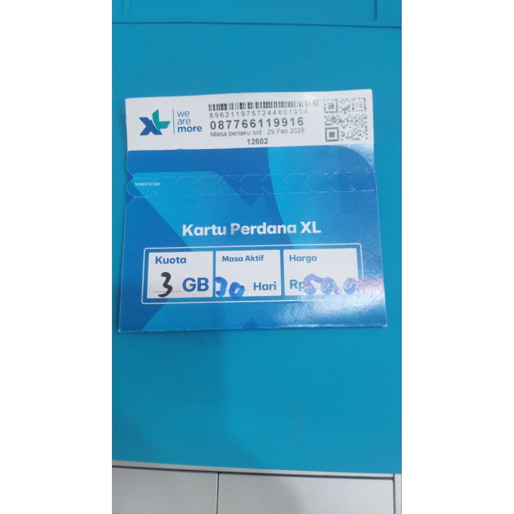 Kartu Perdana XL No Cantik