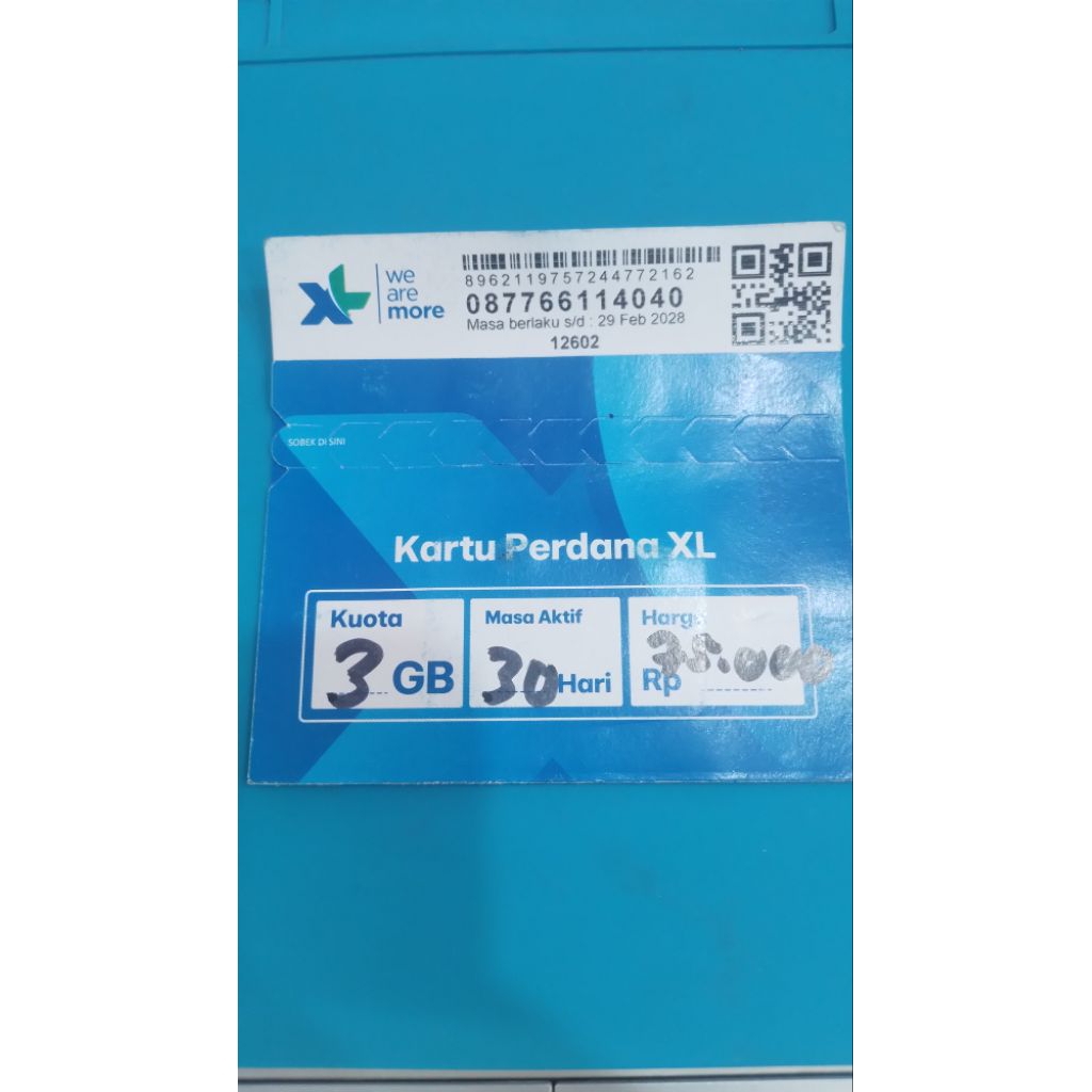 Kartu Perdana XL No Cantik