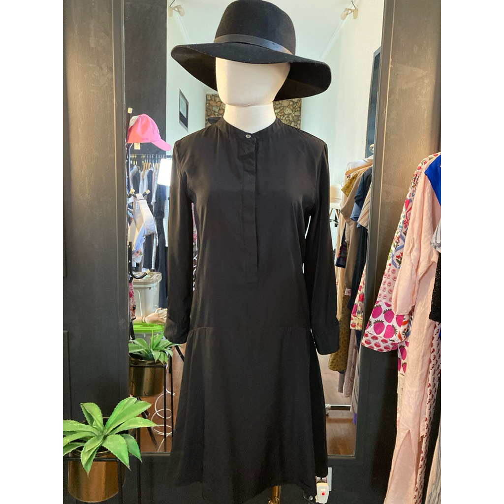 Kemeja Dress Wanita Hitam