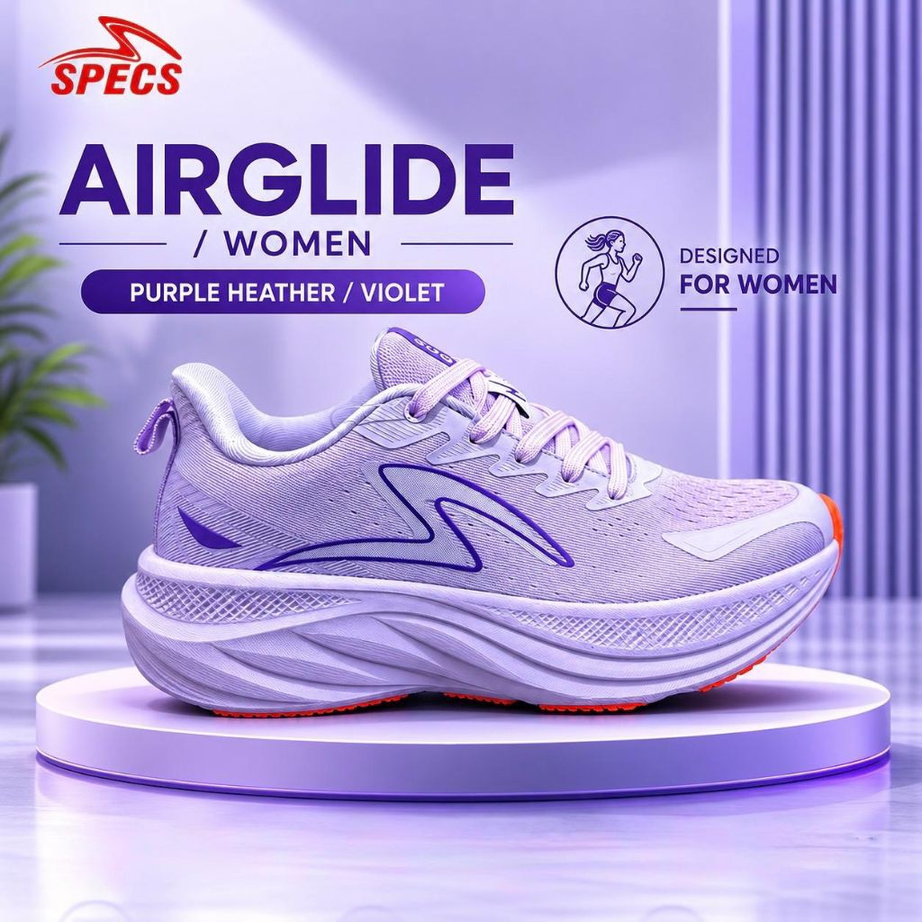 AIRGLIDE WOMEN SPECS ORIGINAL - Sepatu Running Specs Airglide Women / Wanita - Sepatu Lari Wanita / 
