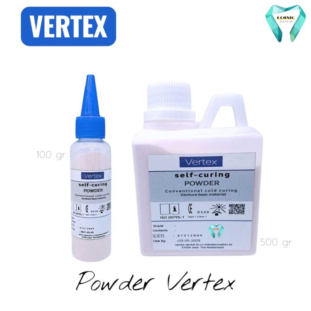BUBUK GIGI VERTEX  POWDER GIGI PALSU VERTEX SC (Otomatis) LEM GIGI PALSU VERTEX