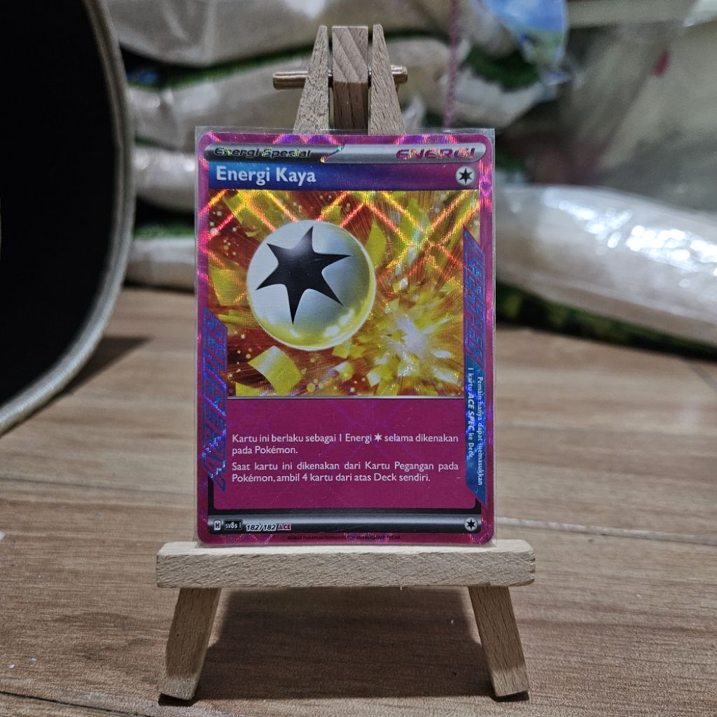 Energi Kaya ACE 182/182 sv8s Kilat Rasi Pokemon TCG Indonesia