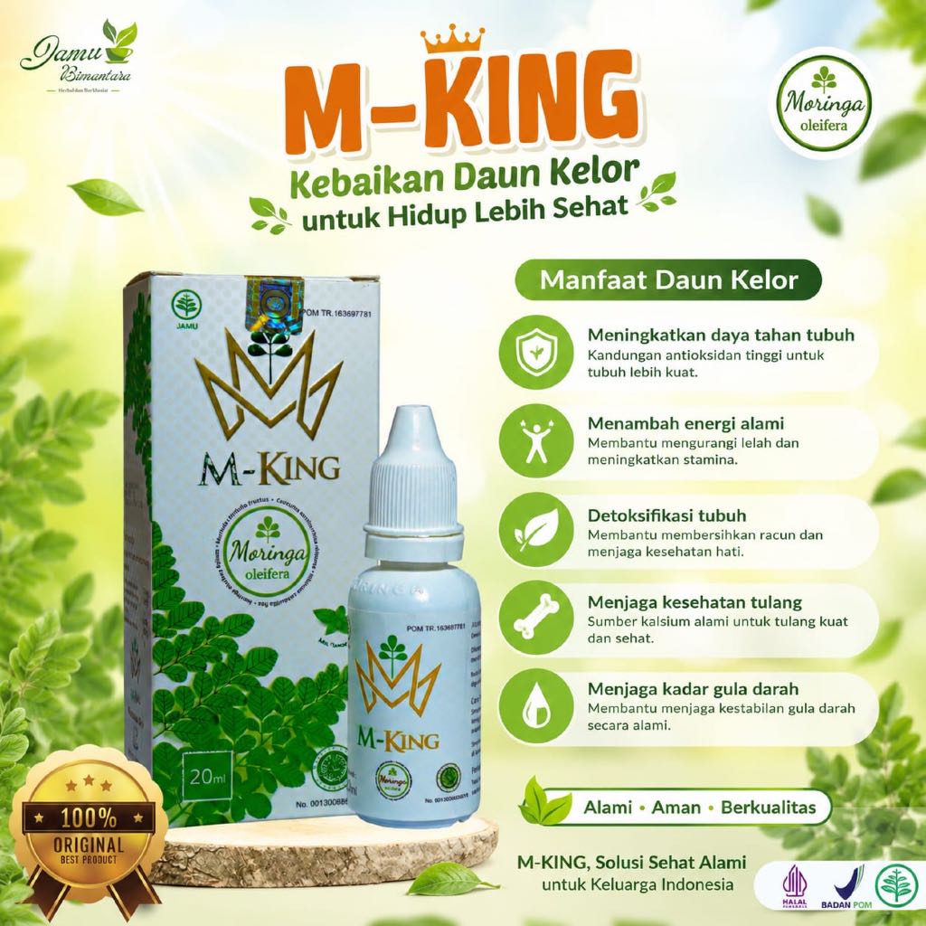 M-KING Herbal Tetes Premium  (Bantu Atasi Stroke, Diabetes, Kolesterol & Maag) | BPOM & Halal- Jamu 