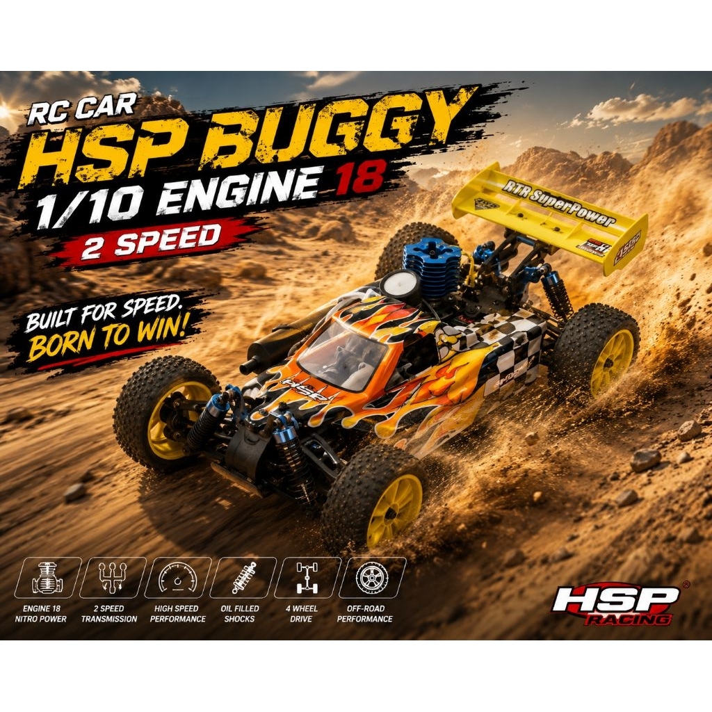 RC Car Nitro Engine HSP Buggy 1/10