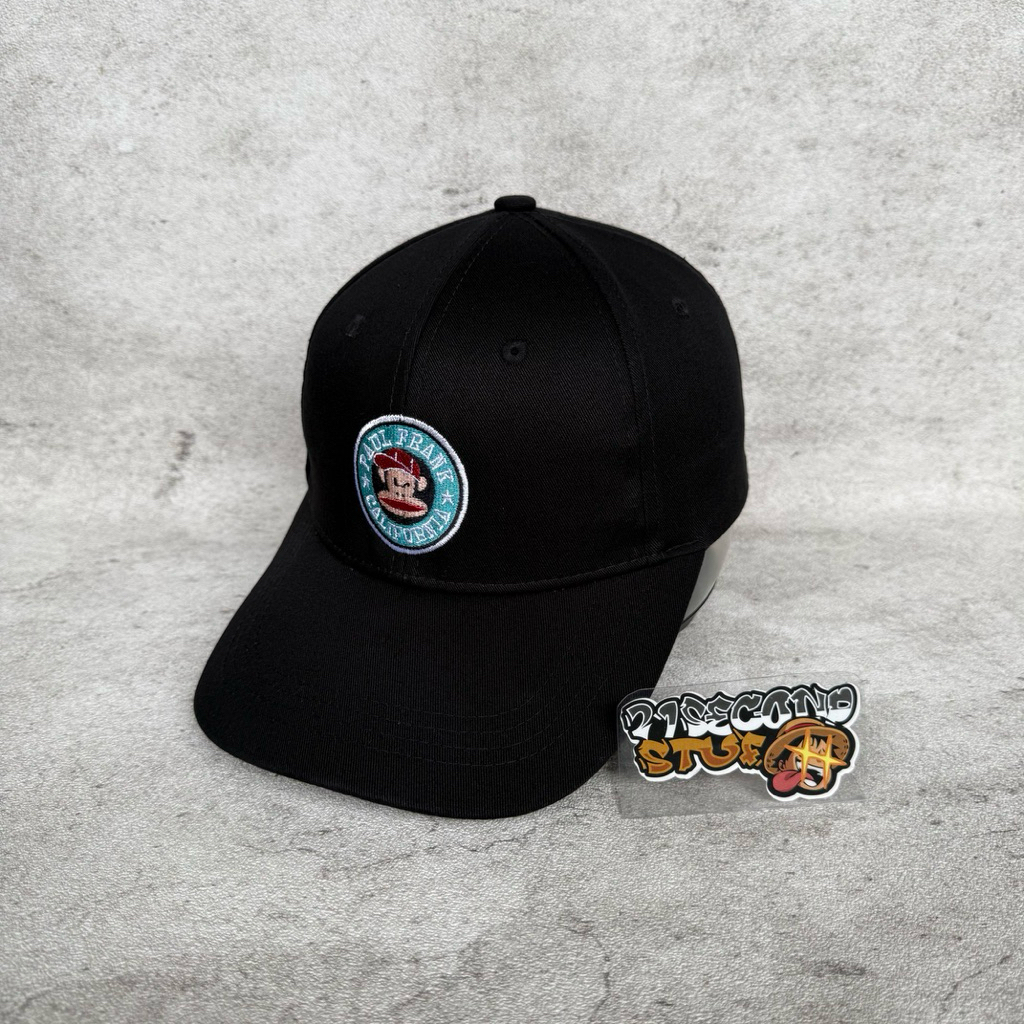 Topi PaulFrankCafe Hitam Dewasa Second
