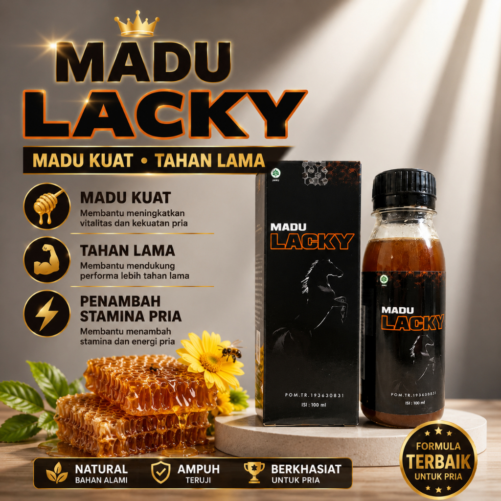 Terlaris Madu Lacky Madu Herbal Tradisional Kuat TahanLama aman dan Praktis 100% Originallhalal & Bp