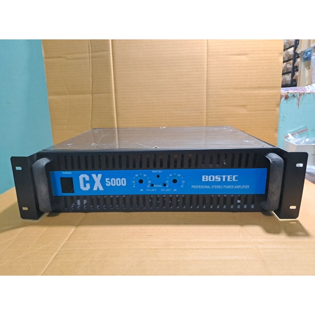 Box Power Amplifier Stereo Bahan Plat Kaleng  New CX - 5000 * Promo * .
