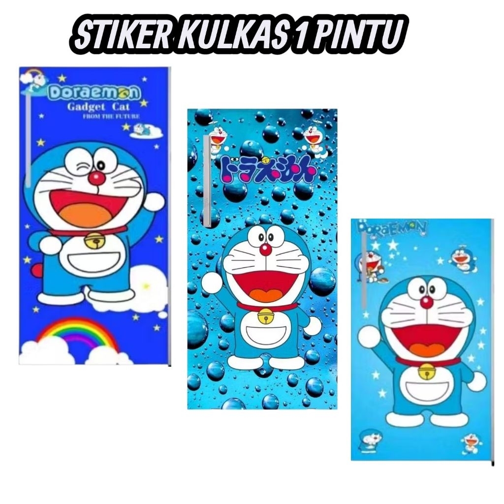 STIKER KULKAS1 PINTU MOTIF DORAEMON